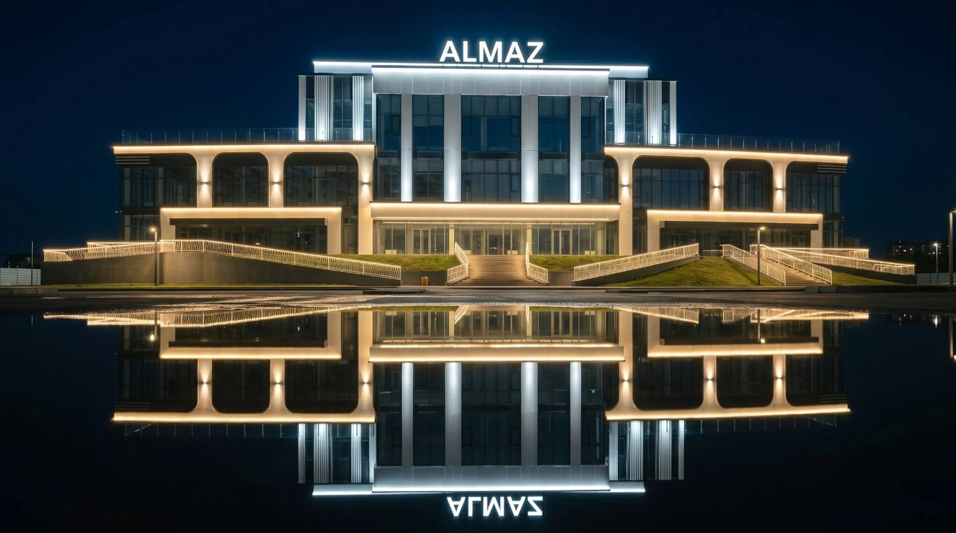 МФК ALMAZ — комплексное освещение фасада